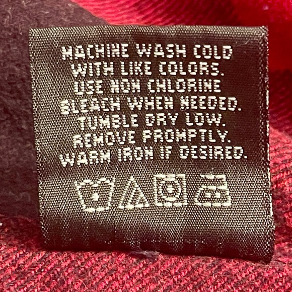 Work n Sport Heavy Flannel Shirt Button Up Men's XL Red Black 8.7.2:A-0003 - Picture 6 of 7